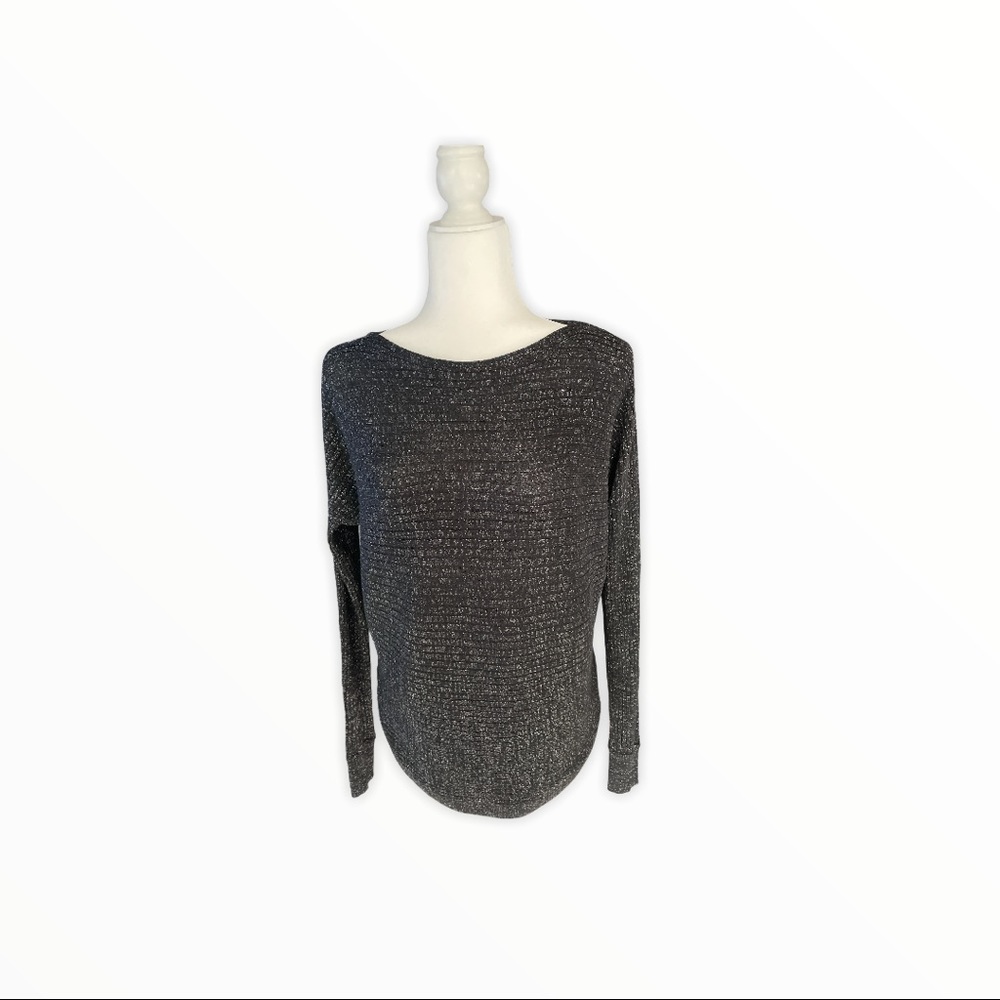 Black boat neck sweater